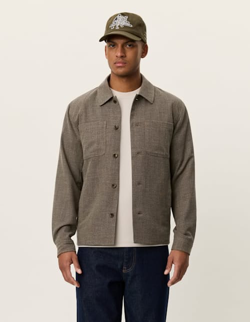 on model image of Marseille Melange Jacket