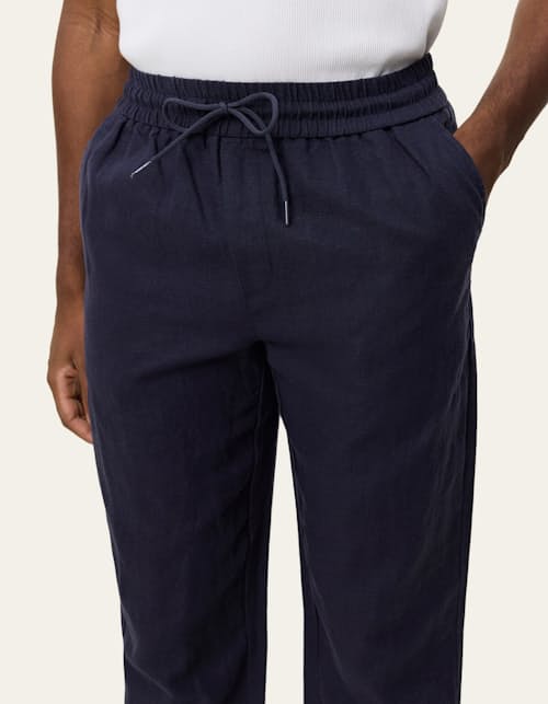 on model image of Patrick Linen Pants