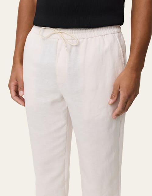 on model image of Patrick Linen Pants