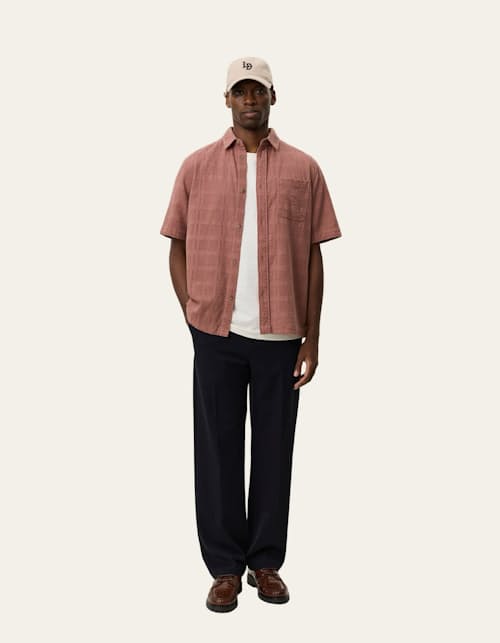 on model image of Charlie Short Sleeve Shirt