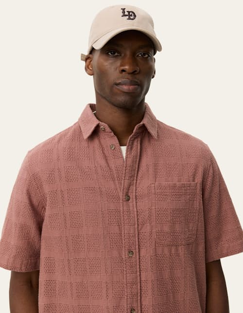 on model image of Charlie Short Sleeve Shirt