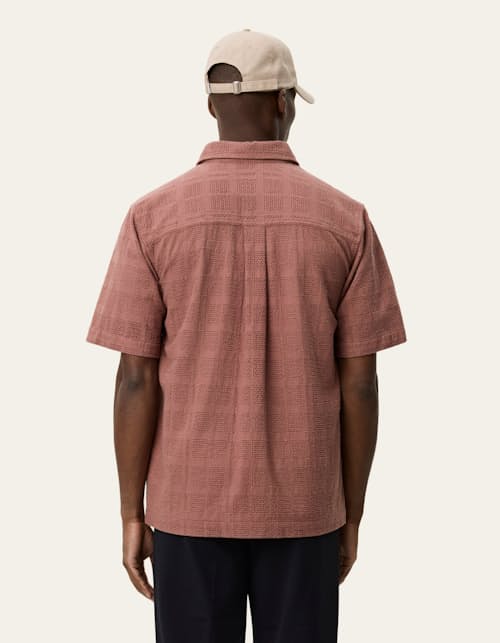 on model image of Charlie Short Sleeve Shirt