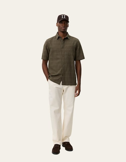 on model image of Charlie Short Sleeve Shirt