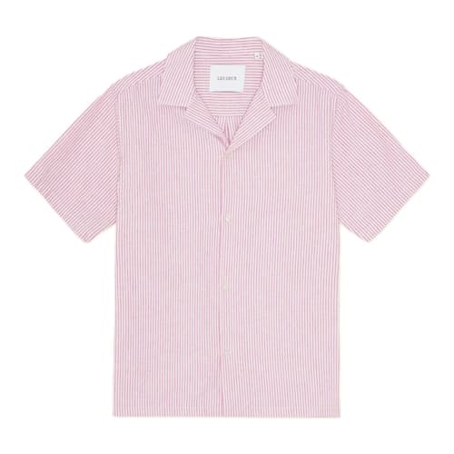 laydown image of Lukas Cotton Linen Short Sleeve Shirt
