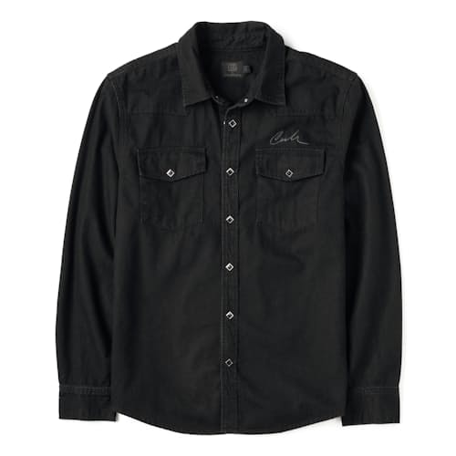laydown image of Cash Diamond Snap Western Shirt