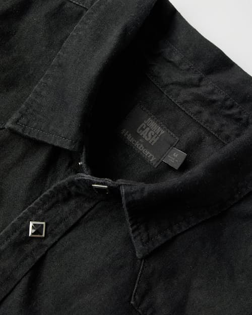 laydown detail image of Cash Diamond Snap Western Shirt