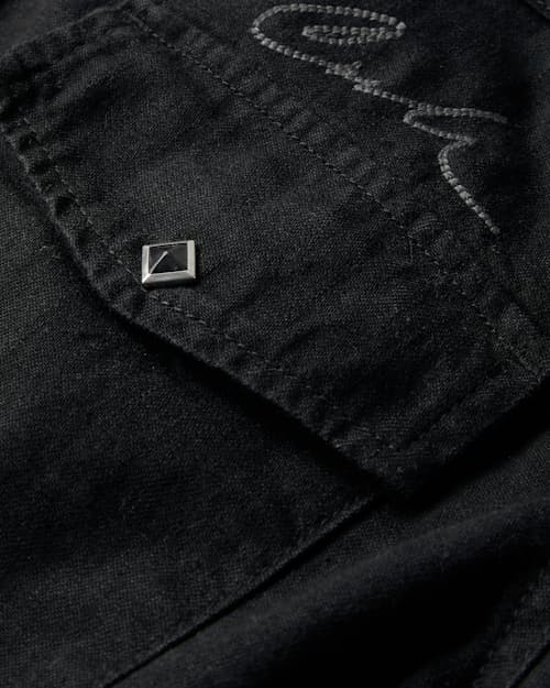 laydown detail image of Cash Diamond Snap Western Shirt