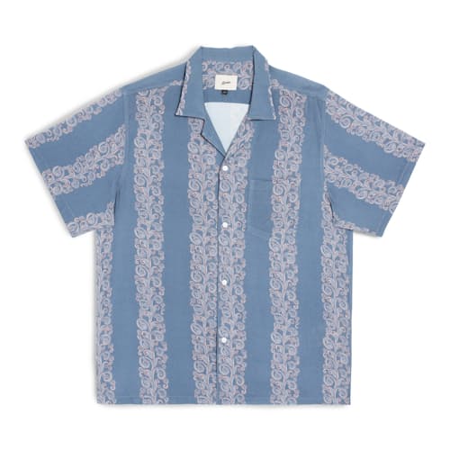 laydown image of Beach Camp Collar Short Sleeve Shirt