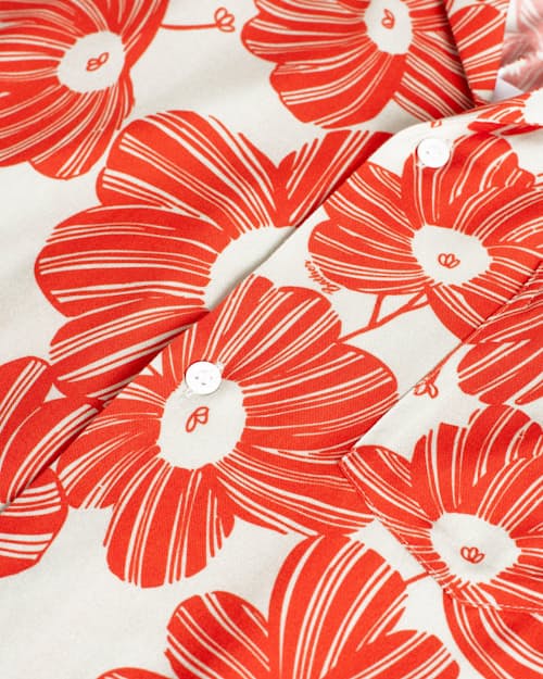 laydown detail image of Beach Camp Collar Short Sleeve Shirt