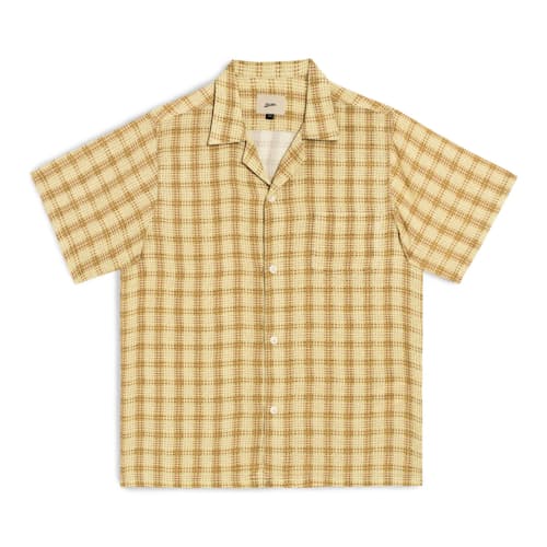 laydown image of Beach Camp Collar Short Sleeve Shirt