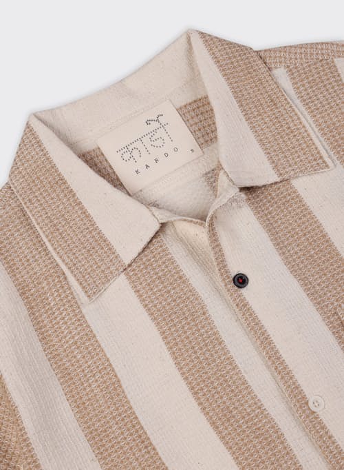 laydown detail image of Ronen Camp Collar Short Sleeve Shirt