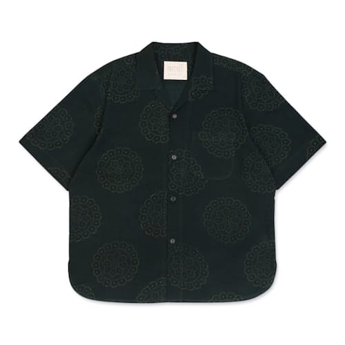 laydown image of Ronen Camp Collar Short Sleeve Shirt