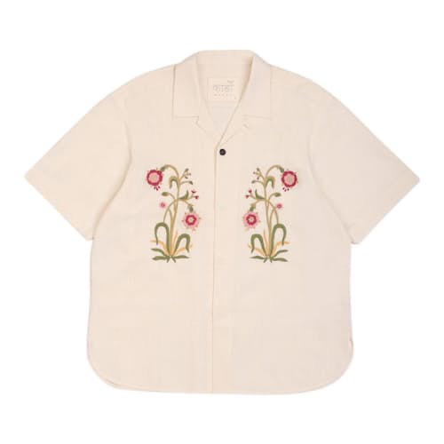 laydown image of Ronen Camp Collar Short Sleeve Shirt