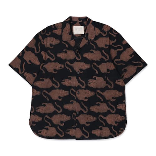 laydown image of Ronen Camp Collar Short Sleeve Shirt