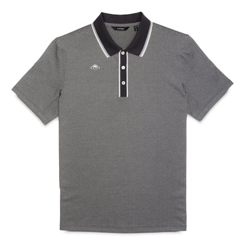 laydown image of Hudson Recycled Vintage Jacquard Polo