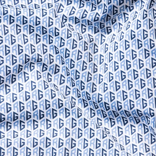 laydown detail image of Taylor Recycled RG Monogram Polo