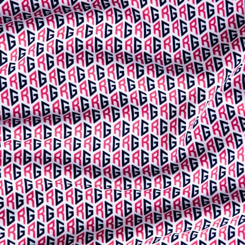 laydown detail image of Taylor Recycled RG Monogram Polo