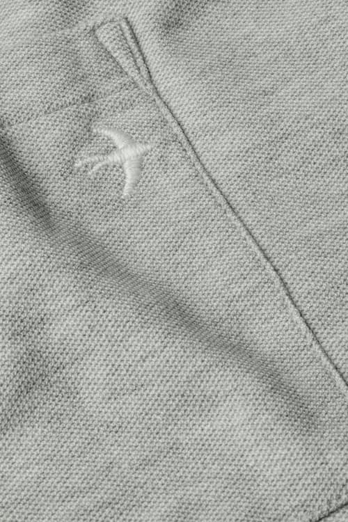 laydown detail image of Long Sleeve Vintage Pique Crew