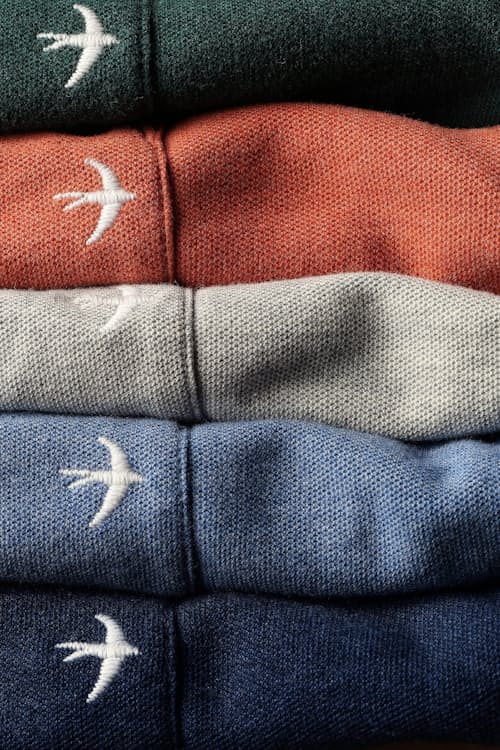 laydown detail image of Long Sleeve Vintage Pique Crew