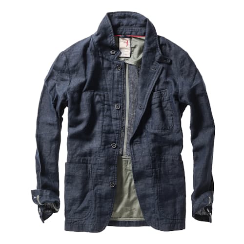 laydown image of Tropical Trap Linen Blazer