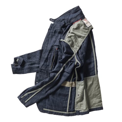 laydown image of Tropical Trap Linen Blazer