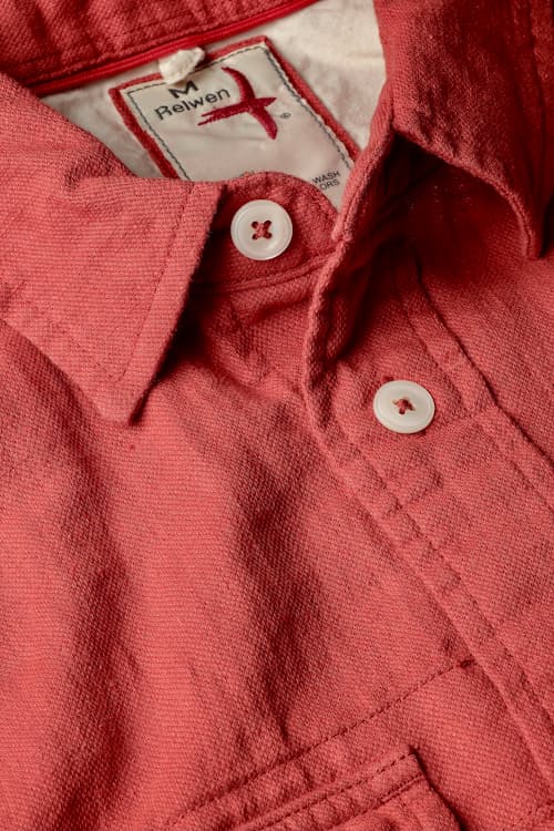 laydown detail image of Slub Linen Workshirt