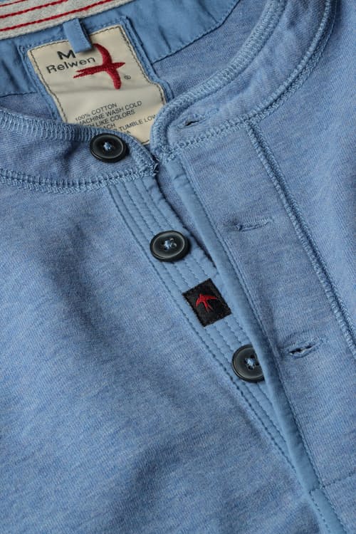laydown detail image of Ringspun Henley