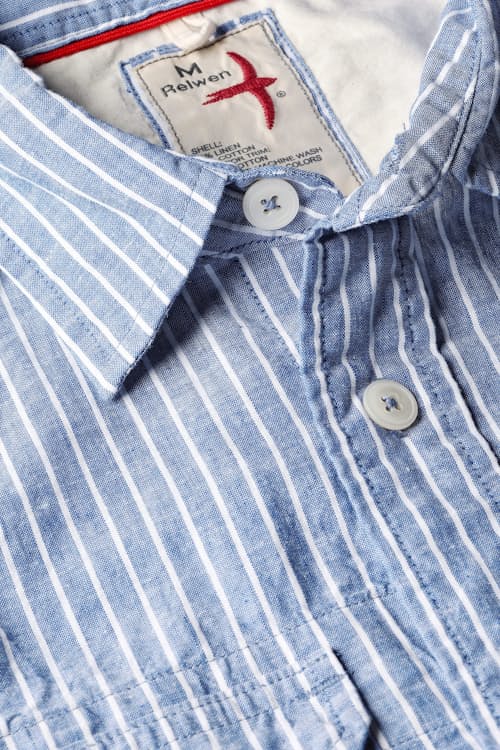 laydown detail image of Slub Linen Workshirt
