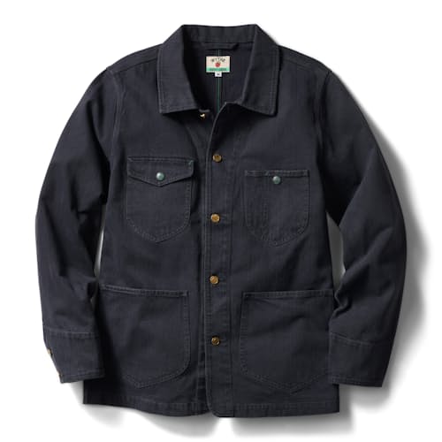laydown image of Japanese Herringbone Canvas Barn Jacket