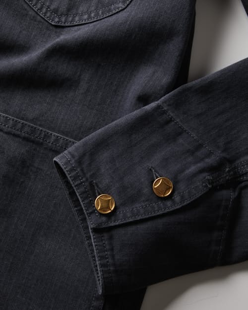 laydown detail image of Japanese Herringbone Canvas Barn Jacket