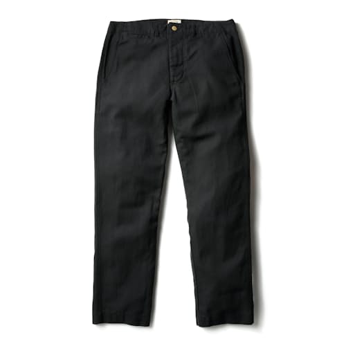 laydown image of Cotton Linen Twill Flat Front Chinos