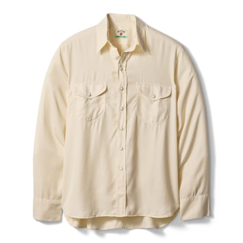 laydown image of Tencel Pearlsnap Shirt