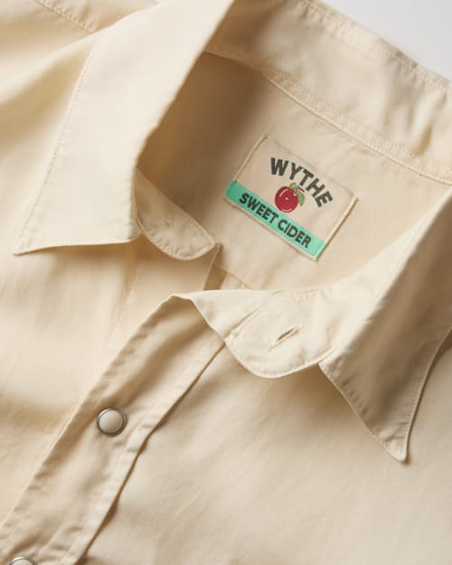 laydown detail image of Tencel Pearlsnap Shirt