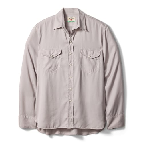 laydown image of Tencel Pearlsnap Shirt