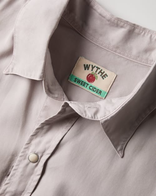 laydown detail image of Tencel Pearlsnap Shirt