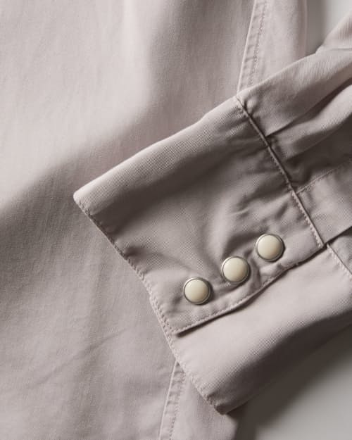 laydown detail image of Tencel Pearlsnap Shirt