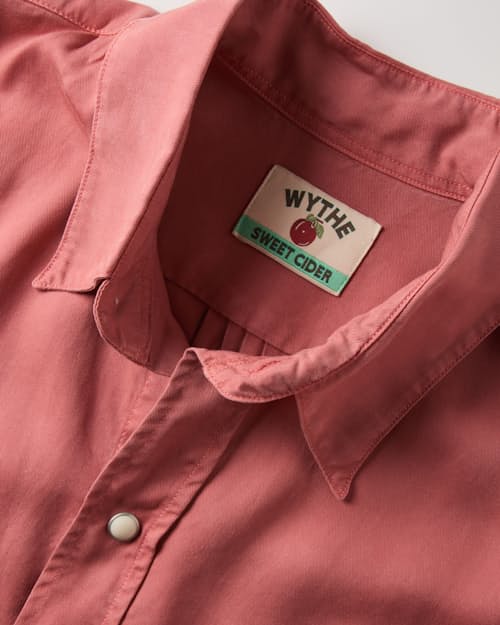 laydown detail image of Tencel Pearlsnap Shirt