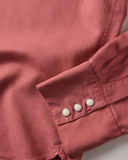 laydown detail image of Tencel Pearlsnap Shirt