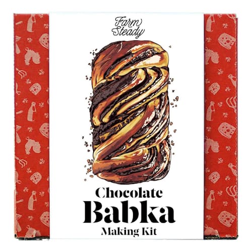 laydown image of Chocolate Babka Making Kit