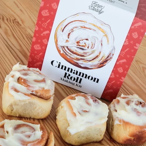 lifestyle image of Cinnamon Roll Making Kit