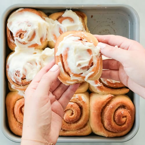 lifestyle image of Cinnamon Roll Making Kit