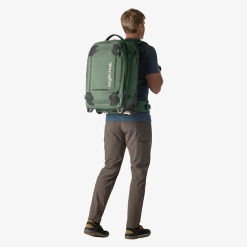 on model image of Gear Warrior XE 2 Wheeled Convertible Carry-On