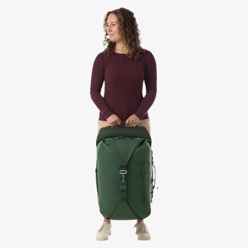 on model image of Tour Travel Pack 55L