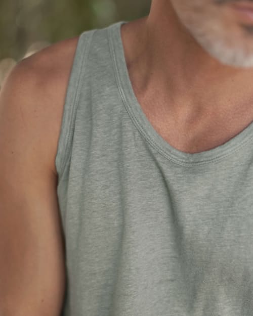 lifestyle image of Linen Tank