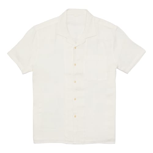 laydown image of Linen Camp Shirt