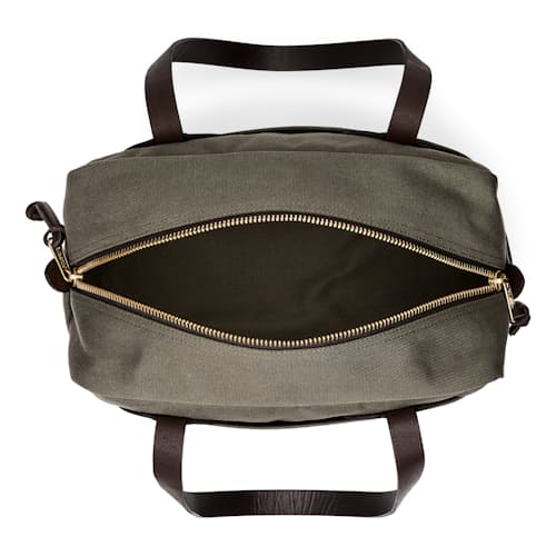 laydown image of Rugged Twill Tote with Zipper