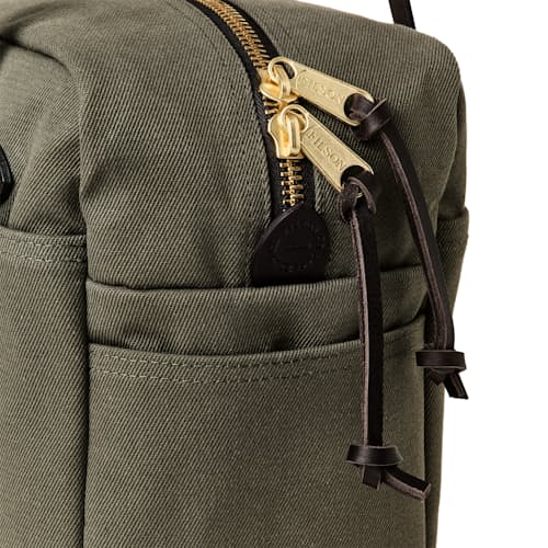 laydown detail image of Rugged Twill Tote with Zipper