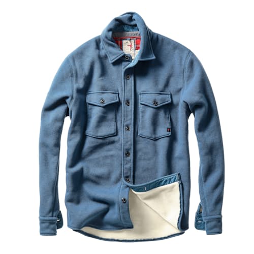 laydown image of Pique Fleece Workshirt