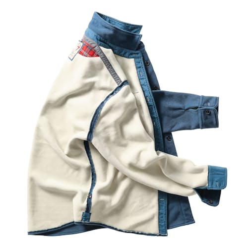 laydown image of Pique Fleece Workshirt