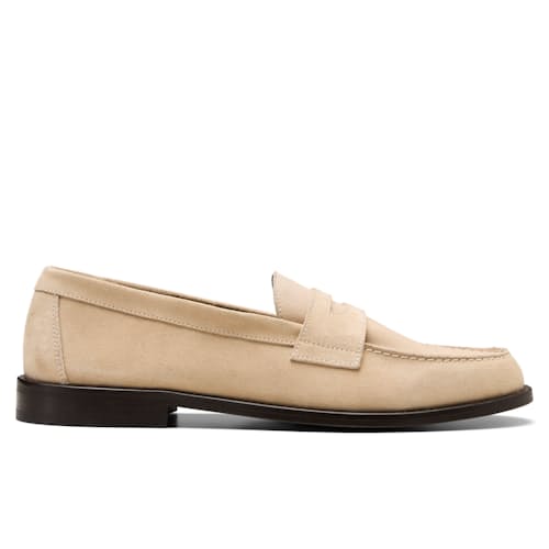 laydown image of Bobbee Split-Toe Penny Loafer